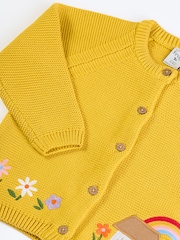 Frugi Yellow Colby Cardigan - Image 2 of 3