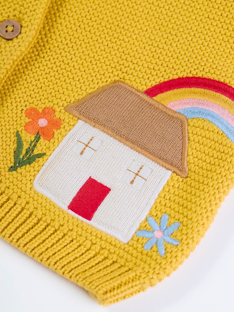 Frugi Yellow Colby Cardigan - Image 3 of 3