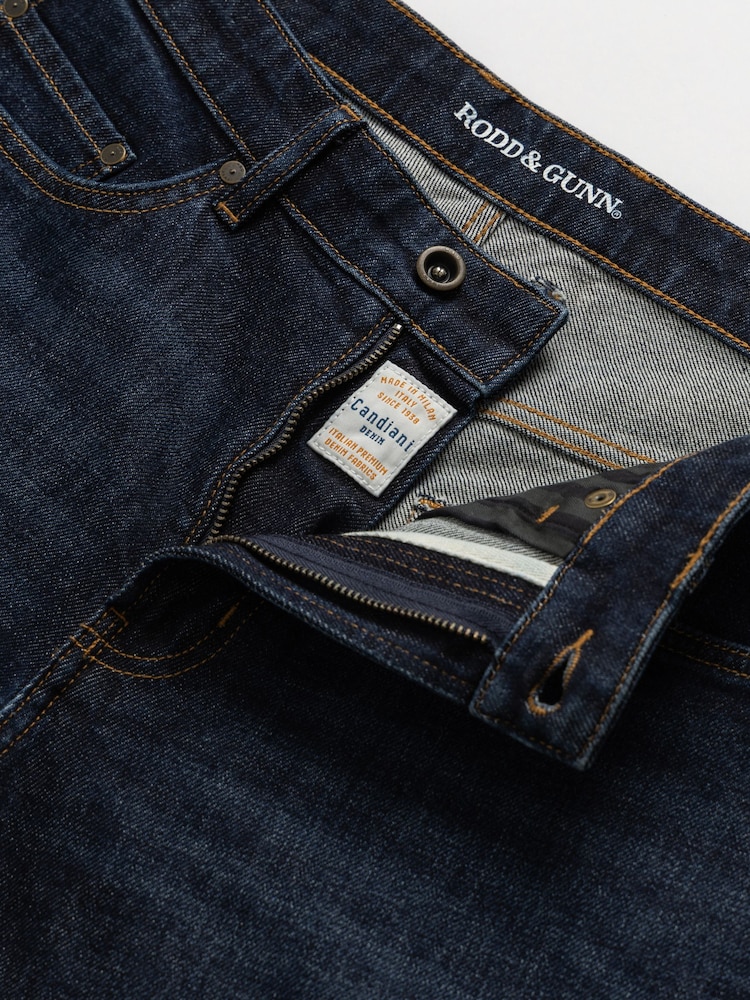 Rodd & Gunn Blue Sutton Straight Italian Denim Jeans - Image 5 of 5