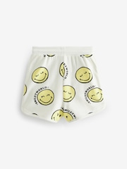 SmileyWorld Ecru Cream Runner Jersey Shorts (3-16yrs) - Image 6 of 7