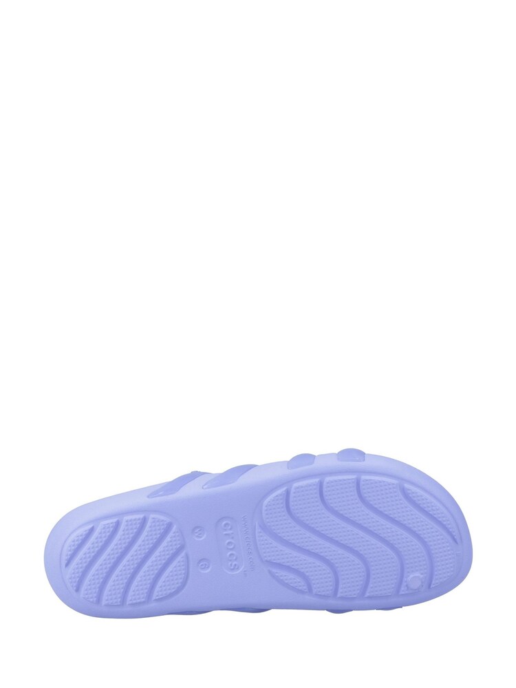 Crocs Purple Splash Strappy Sandals - Image 5 of 5 Crocs Purple Splash Strappy Sandals - Image 5 of 5