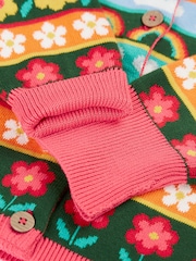 Frugi Blue Robyn Fairisle Cardigan - Image 4 of 4
