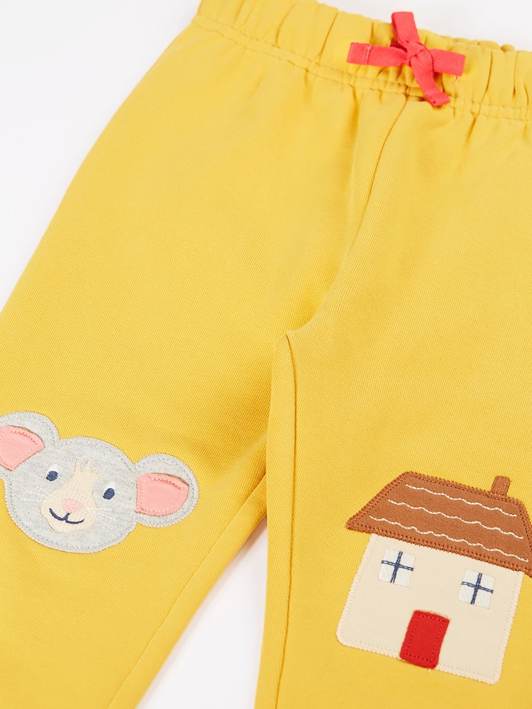Frugi Yellow Character Joggers - Image 2 of 3 Frugi Yellow Character Joggers - Image 2 of 3
