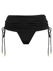 Pour Moi Black Roll Top Santa Cruz Bikini Bottoms - Image 5 of 5