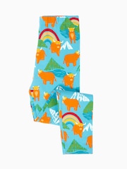 Frugi Blue Libby Printed Leggings - Image 2 of 4