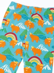 Frugi Blue Libby Printed Leggings - Image 3 of 4