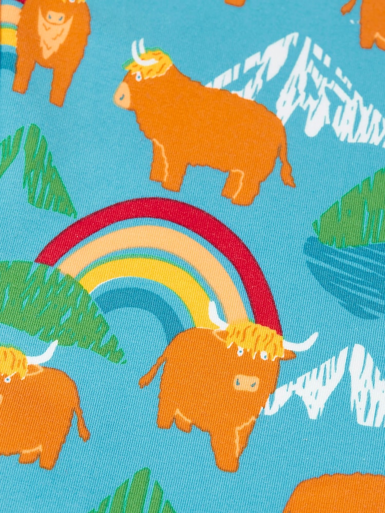 Frugi Blue Libby Printed Leggings - Image 4 of 4 Frugi Blue Libby Printed Leggings - Image 4 of 4