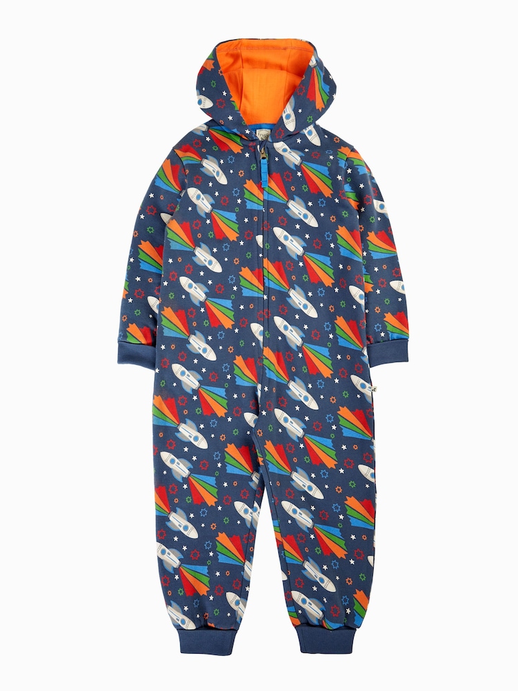 Frugi Blue Big Snuggle Suit - Image 2 of 4 Frugi Blue Big Snuggle Suit - Image 2 of 4