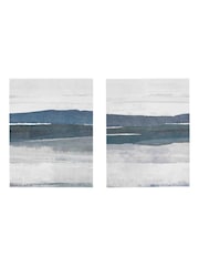 Gallery Home Blue Cool and Collected Framed Art Set of 2 - Image 1 of 4