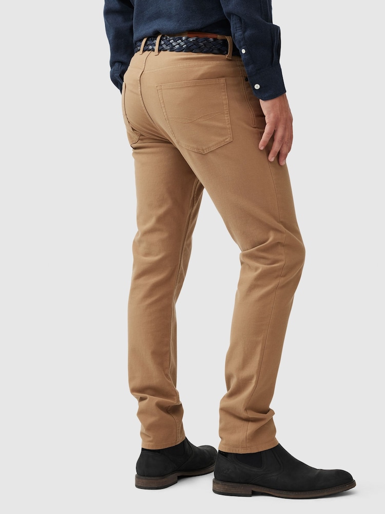 Rodd & Gunn Brown Motion 2 Straight Jeans - Image 2 of 5