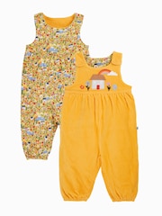 Frugi Yellow Catrin Reversible Dungarees - Image 1 of 3