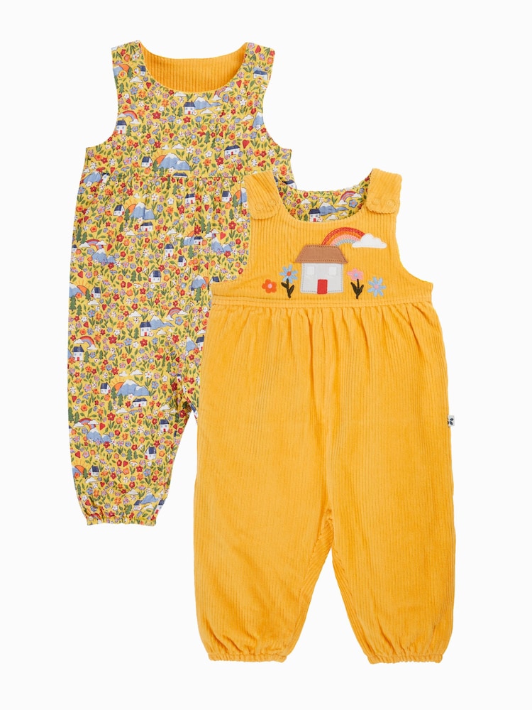 Frugi Yellow Catrin Reversible Dungarees - Image 1 of 3 Frugi Yellow Catrin Reversible Dungarees - Image 1 of 3