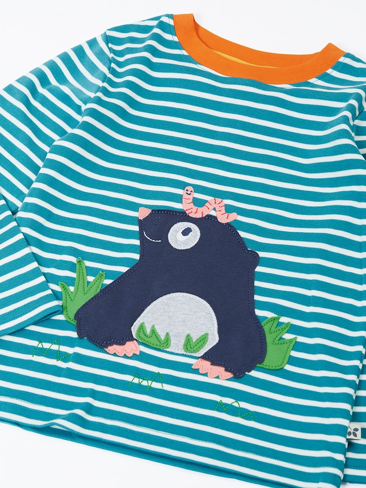 Frugi Blue Discovery Circular Top - Image 2 of 3 Frugi Blue Discovery Circular Top - Image 2 of 3