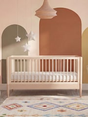Gaia Baby Powder Blush  Natural Ash Eos Cot & Dresser 2 Piece Nursery Furniture Set - Image 2 of 6