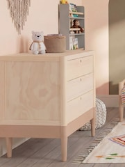 Gaia Baby Powder Blush  Natural Ash Eos Cot & Dresser 2 Piece Nursery Furniture Set - Image 3 of 6