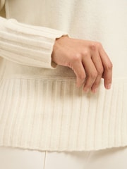 Truly White Funnel Neck Jumper - Image 3 of 4