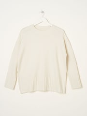 Truly White Funnel Neck Jumper - Image 4 of 4