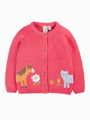 Frugi Pink Colby Cardigan - Image 1 of 3