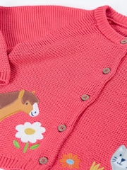 Frugi Pink Colby Cardigan - Image 2 of 3