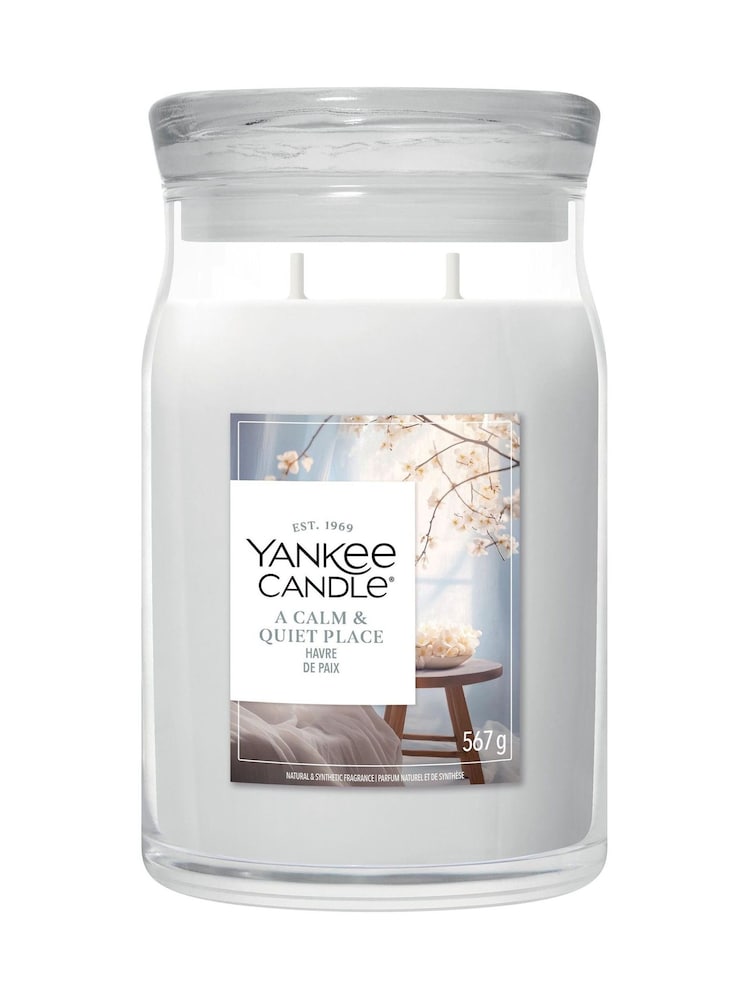 Yankee Candle A Calm and Quiet Place Signature Medium Jar 2 Wick Candle - Image 3 of 3