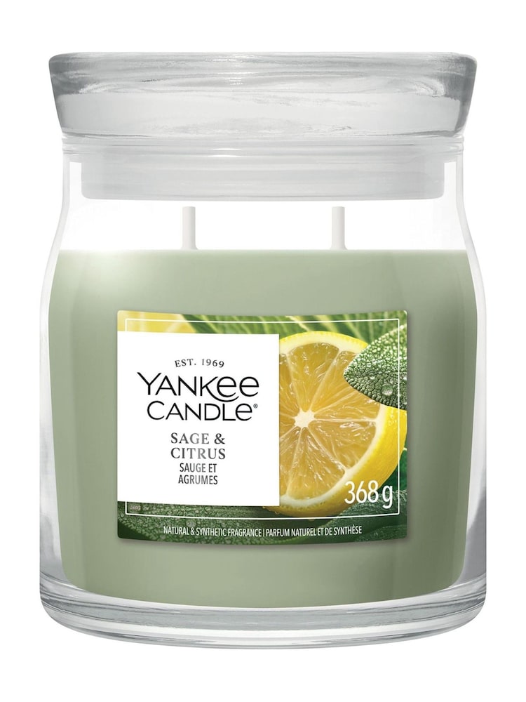 Yankee Candle Sage Citrus Signature Medium Jar Boxed Candle - Image 3 of 3 Yankee Candle Sage Citrus Signature Medium Jar Boxed Candle - Image 3 of 3