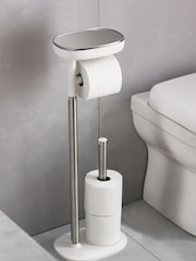 Joseph Joseph Silver EasyStore Butler Standing Toilet Paper Holder - Image 3 of 4