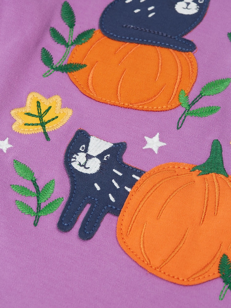Frugi Purple Adventure Applique Top - Image 3 of 3 Frugi Purple Adventure Applique Top - Image 3 of 3