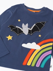 Frugi Blue Halloween Adventure Circular Top - Image 2 of 3
