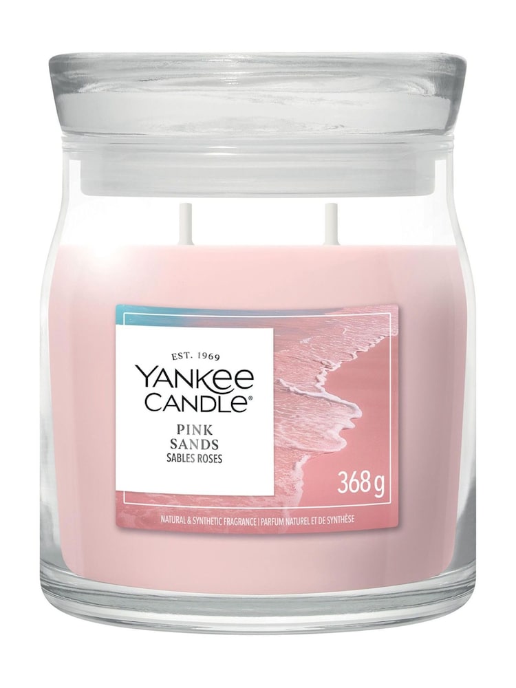 Yankee Candle Pink Sands Signature Medium Jar 1 Wick Candle - Image 1 of 1 Yankee Candle Pink Sands Signature Medium Jar 1 Wick Candle - Image 1 of 1