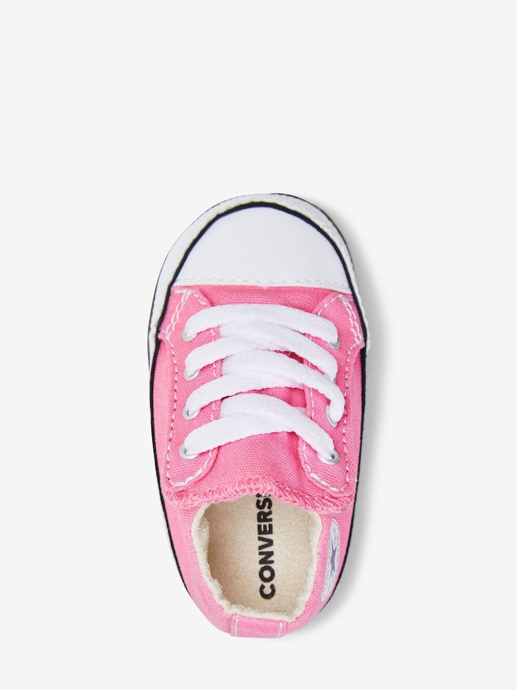 Converse Pink Chuck Taylor All Star Pram Shoes - Image 3 of 5