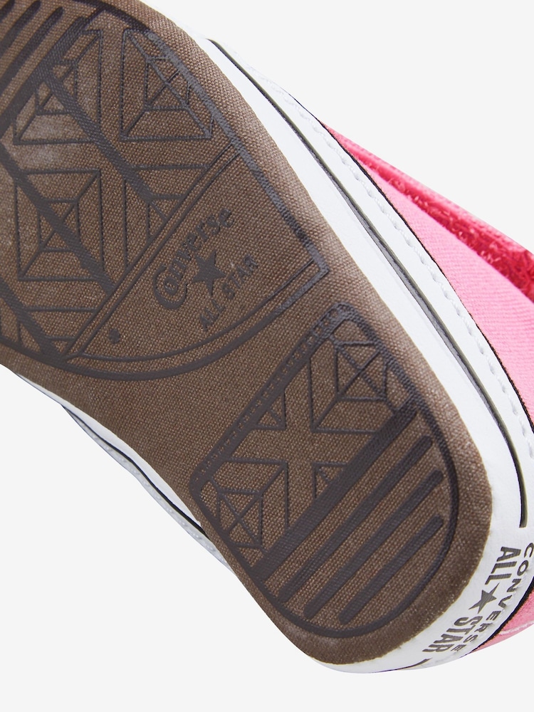 Converse Pink Chuck Taylor All Star Pram Shoes - Image 4 of 5