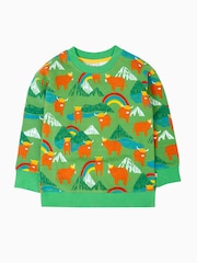 Frugi Green Halloween Mawnan Sweatshirt - Image 1 of 3