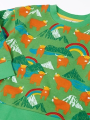 Frugi Green Halloween Mawnan Sweatshirt - Image 2 of 3