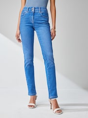 Bright Blue Slim Lift And Shape Jeans - Image 1 of 7