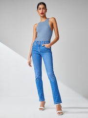 Bright Blue Slim Lift And Shape Jeans - Image 2 of 7