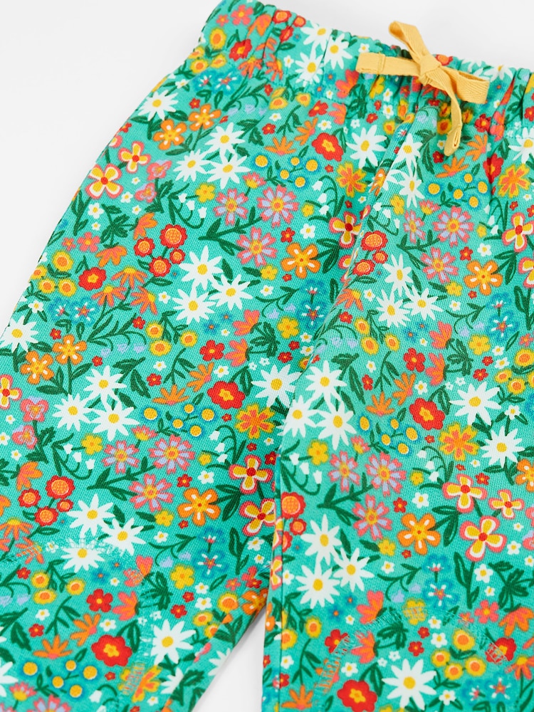 Frugi Green Snuggle Joggers - Image 2 of 3 Frugi Green Snuggle Joggers - Image 2 of 3