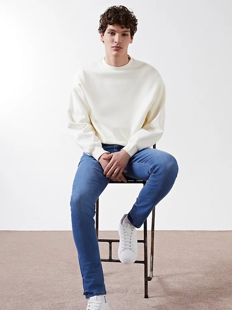 River Island Blue Sid Skinny Jeans - Image 3 of 6