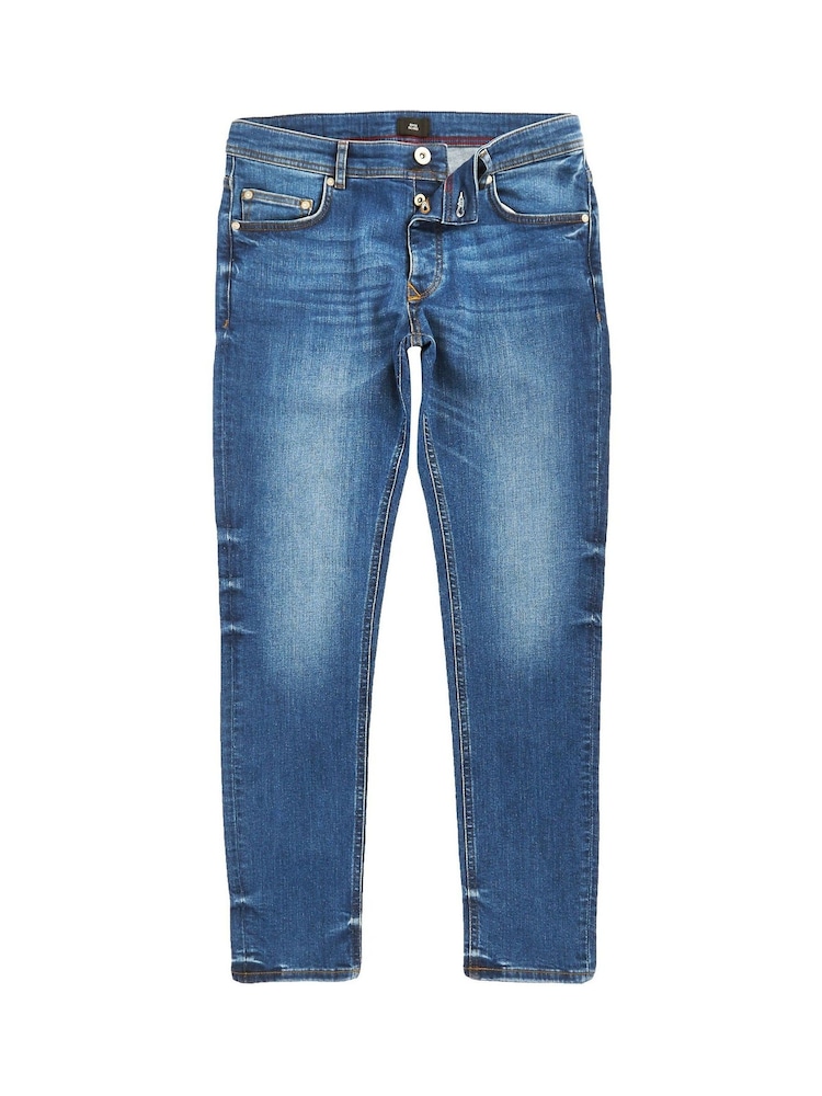 River Island Blue Sid Skinny Jeans - Image 6 of 6