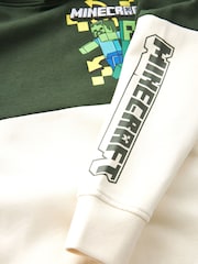 Хаки/кремовый - Colourblock Minecraft License Hoodie (3-16yrs) - Image 4 of 4