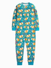 Frugi Blue Zelah Zip Up All-In-One - Image 1 of 3