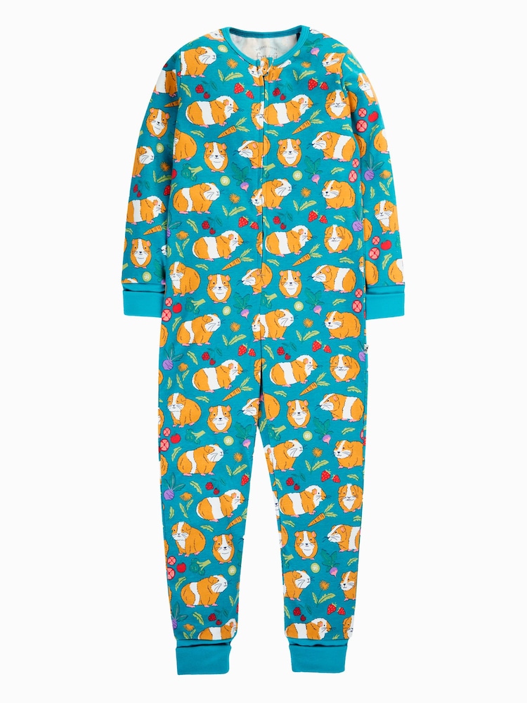 Frugi Blue Zelah Zip Up All-In-One - Image 1 of 3