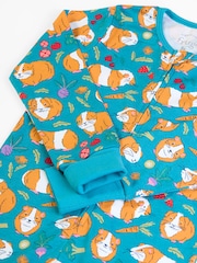 Frugi Blue Zelah Zip Up All-In-One - Image 2 of 3