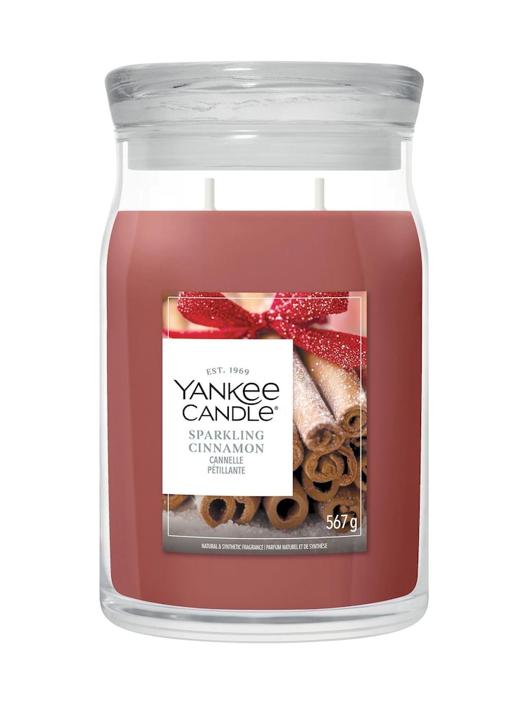 Yankee Candle Sparkling Cinnamon Signature Large Jar 2 Wick Candle - Image 3 of 3 Yankee Candle Sparkling Cinnamon Signature Large Jar 2 Wick Candle - Image 3 of 3