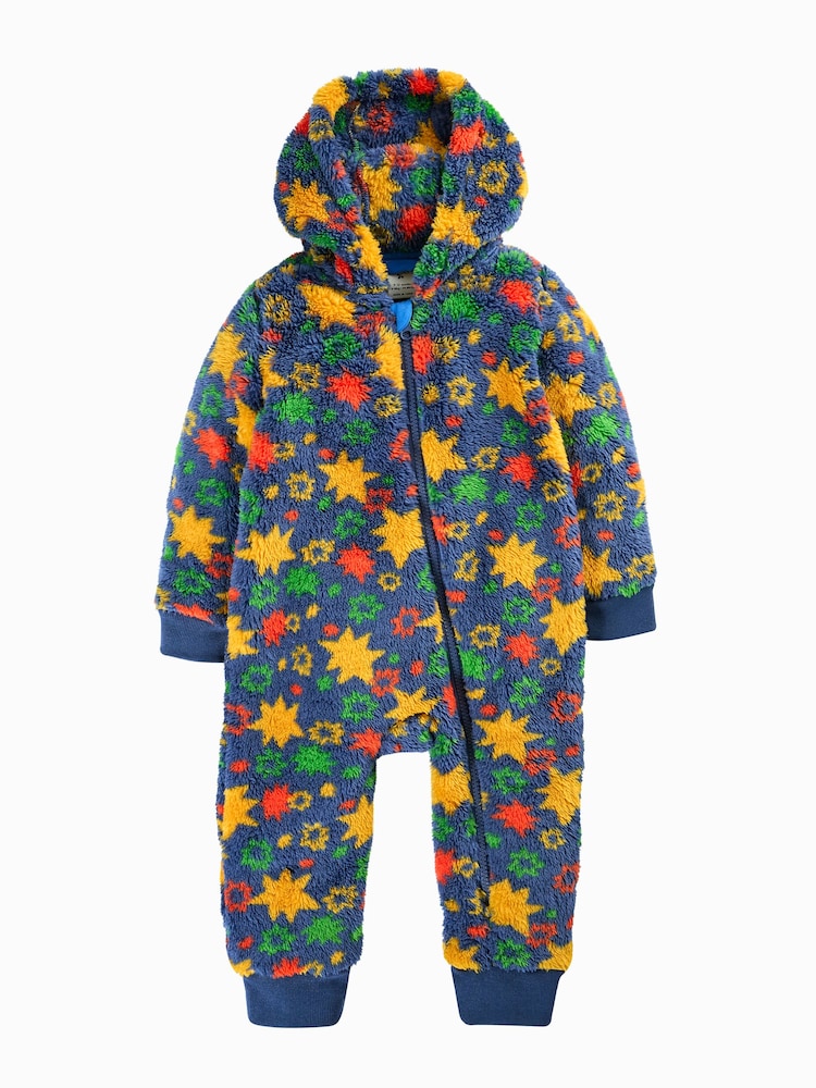 Frugi Blue Cosy Ted Snuggle Suit - Image 1 of 3 Frugi Blue Cosy Ted Snuggle Suit - Image 1 of 3