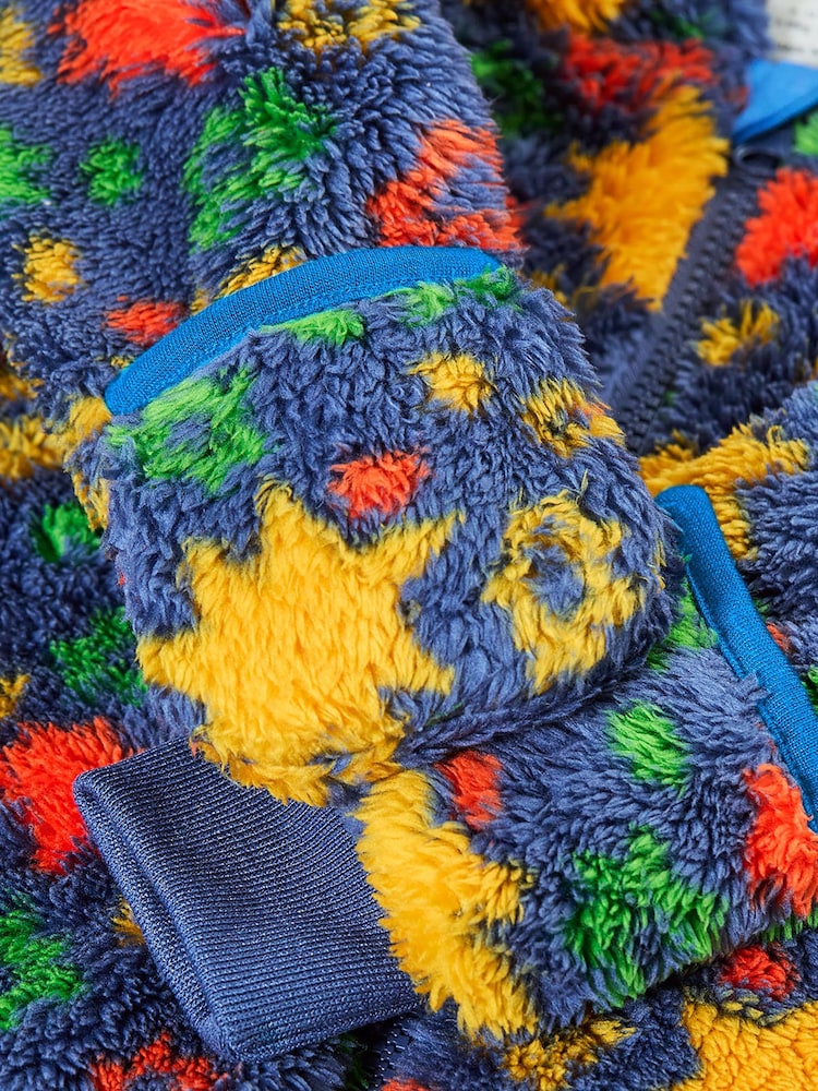 Frugi Blue Cosy Ted Snuggle Suit - Image 2 of 3 Frugi Blue Cosy Ted Snuggle Suit - Image 2 of 3