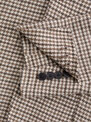 rjava - Reiss Flutter ozek kroj Volnena mešanica Single Breasted blazer - Slika 6 iz 7