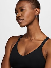 Nike Black Indy Medium Support Padded Sports Bra - Image 3 of 7