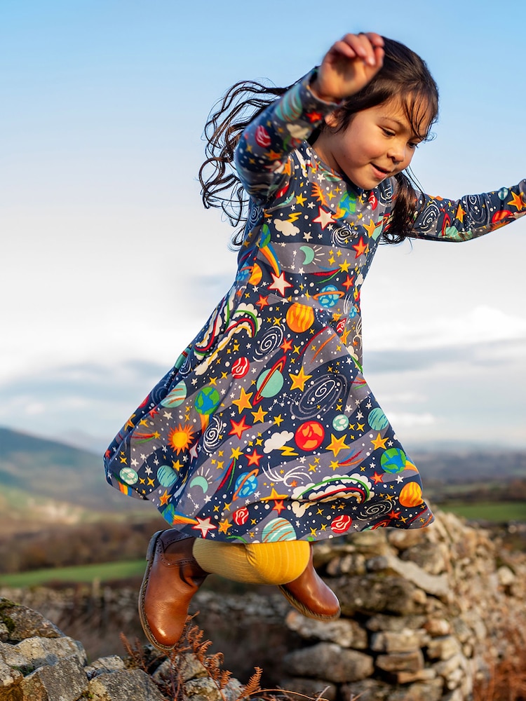 Blau - Frugi Sofia Skaterkleid - Bild 1 von 4