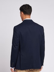U.S. Polo Assn. Blue Mens 100% Cotton Diamond Texture Jersey Blazer Coat Jacket - Image 2 of 12
