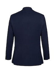U.S. Polo Assn. Blue Mens 100% Cotton Diamond Texture Jersey Blazer Coat Jacket - Image 8 of 12